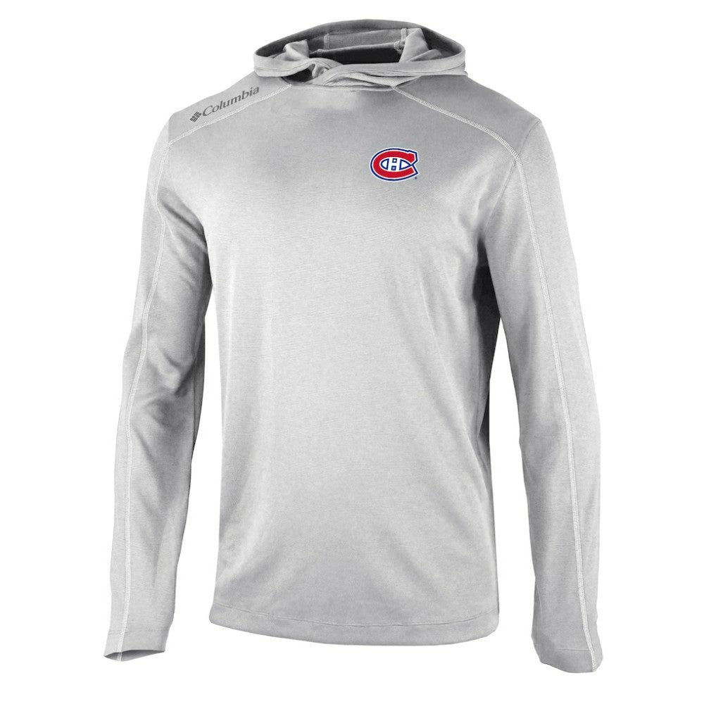 NHL Montreal Canadiens Columbia Shotgun Omni-Wick Pullover Hoodie - Gray