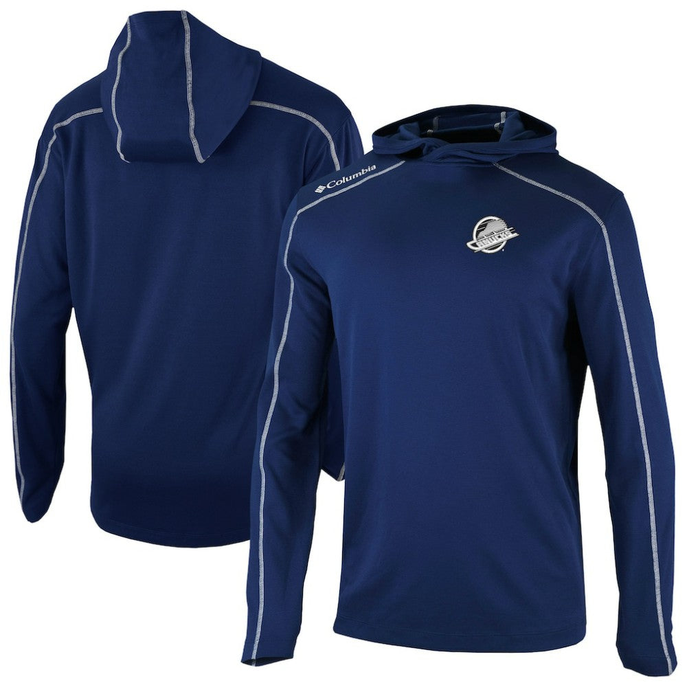 NHL Vancouver Canucks Columbia Shotgun Omni-Wick Pullover Hoodie - Navy