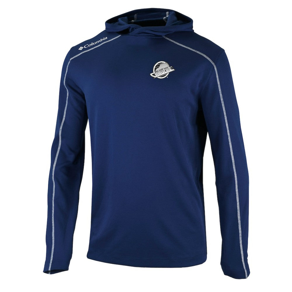 NHL Vancouver Canucks Columbia Shotgun Omni-Wick Pullover Hoodie - Navy