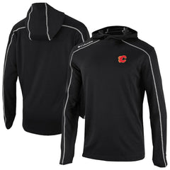 NHL Calgary Flames Columbia Shotgun Omni-Wick Pullover Hoodie - Black