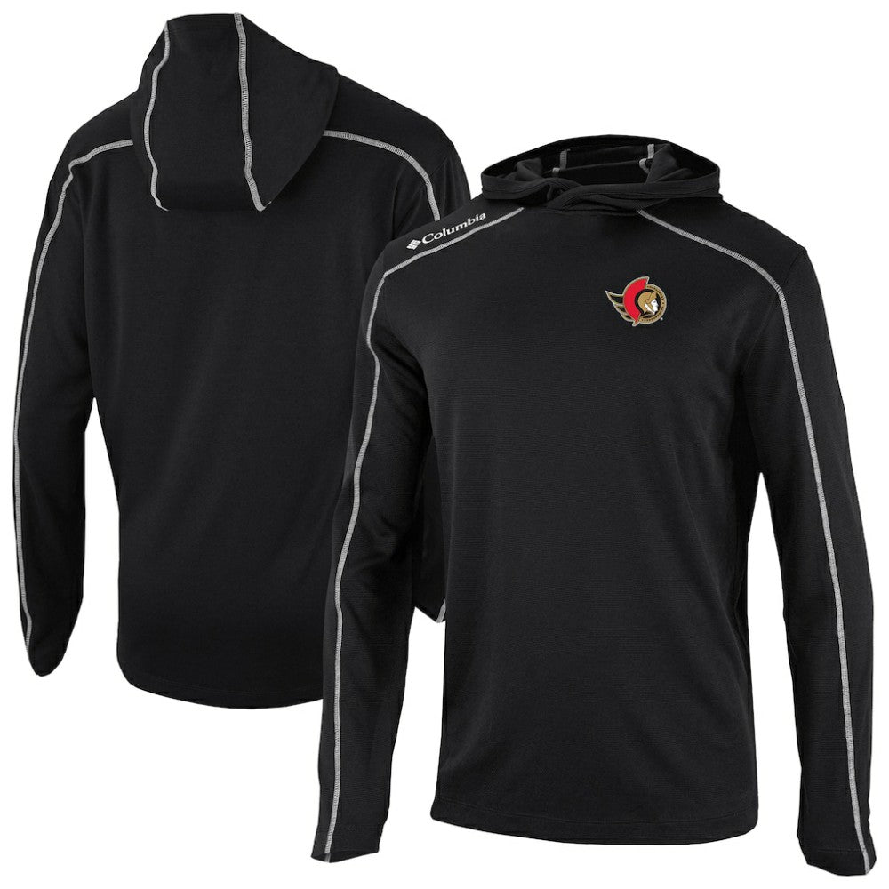 NHL Ottawa Senators Columbia Shotgun Omni-Wick Pullover Hoodie - Black