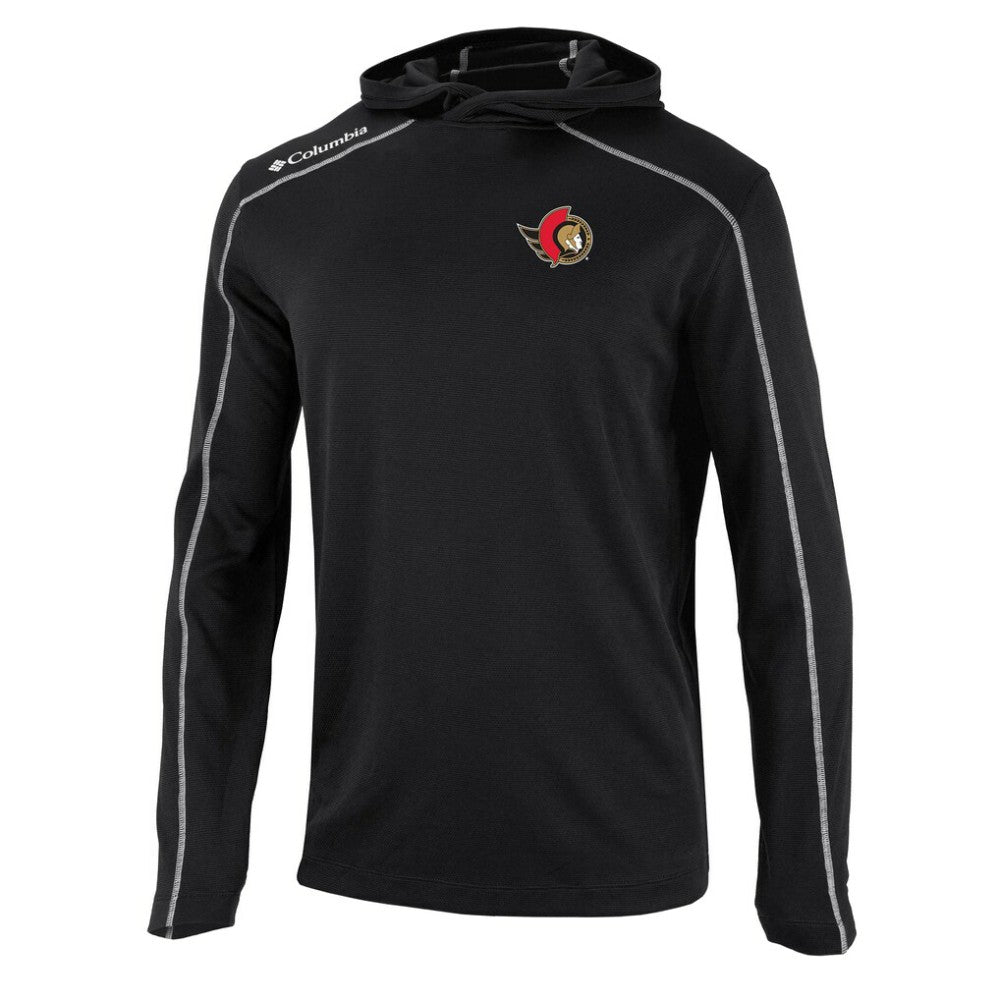 NHL Ottawa Senators Columbia Shotgun Omni-Wick Pullover Hoodie - Black