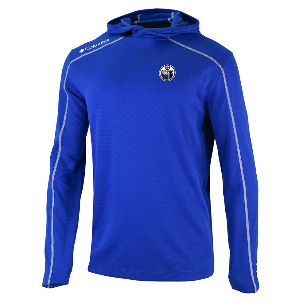 NHL Edmonton Oilers Columbia Shotgun Omni-Wick Pullover Hoodie - Royal