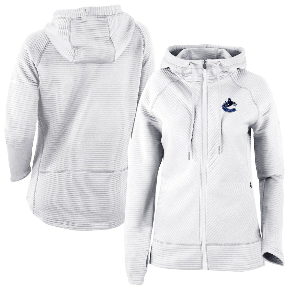 NHL Vancouver Canucks Columbia Omni-Wick Pack It Up Full-Zip Jacket - White