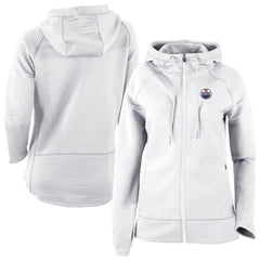 NHL Edmonton Oilers Columbia Omni-Wick Pack It Up Full-Zip Jacket - White