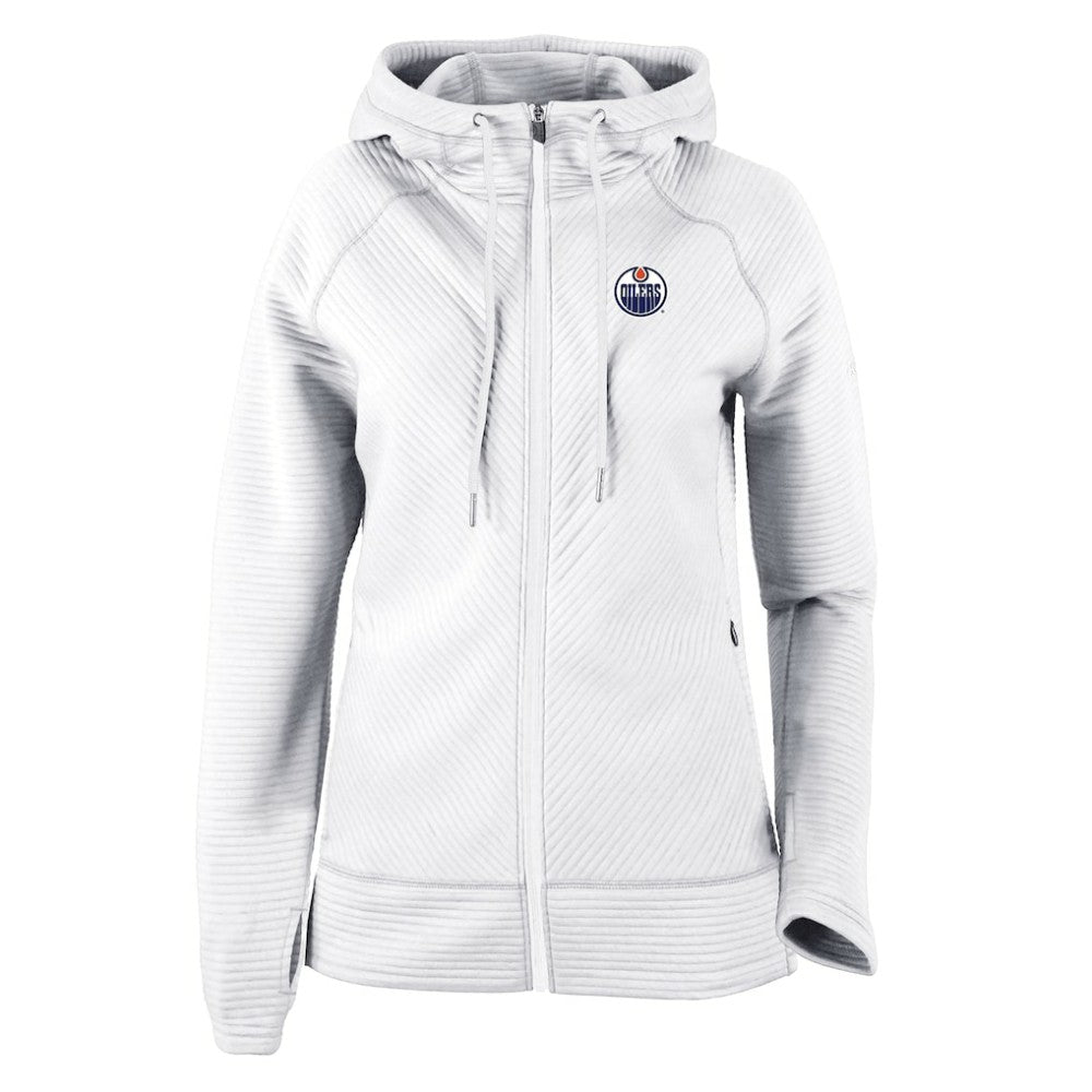 NHL Edmonton Oilers Columbia Omni-Wick Pack It Up Full-Zip Jacket - White