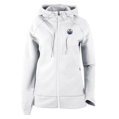 NHL Edmonton Oilers Columbia Omni-Wick Pack It Up Full-Zip Jacket - White