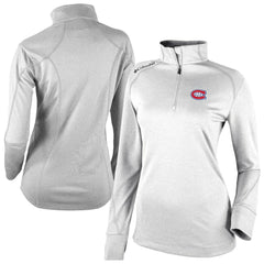 NHL Montreal Canadiens Columbia Women's Omni-Wick Shotgun 2.0 Quarter-Zip Pullover Top - White