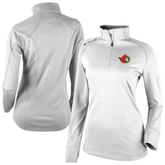 NHL Ottawa Senators Columbia Women's Omni-Wick Shotgun 2.0 Quarter-Zip Pullover Top - White