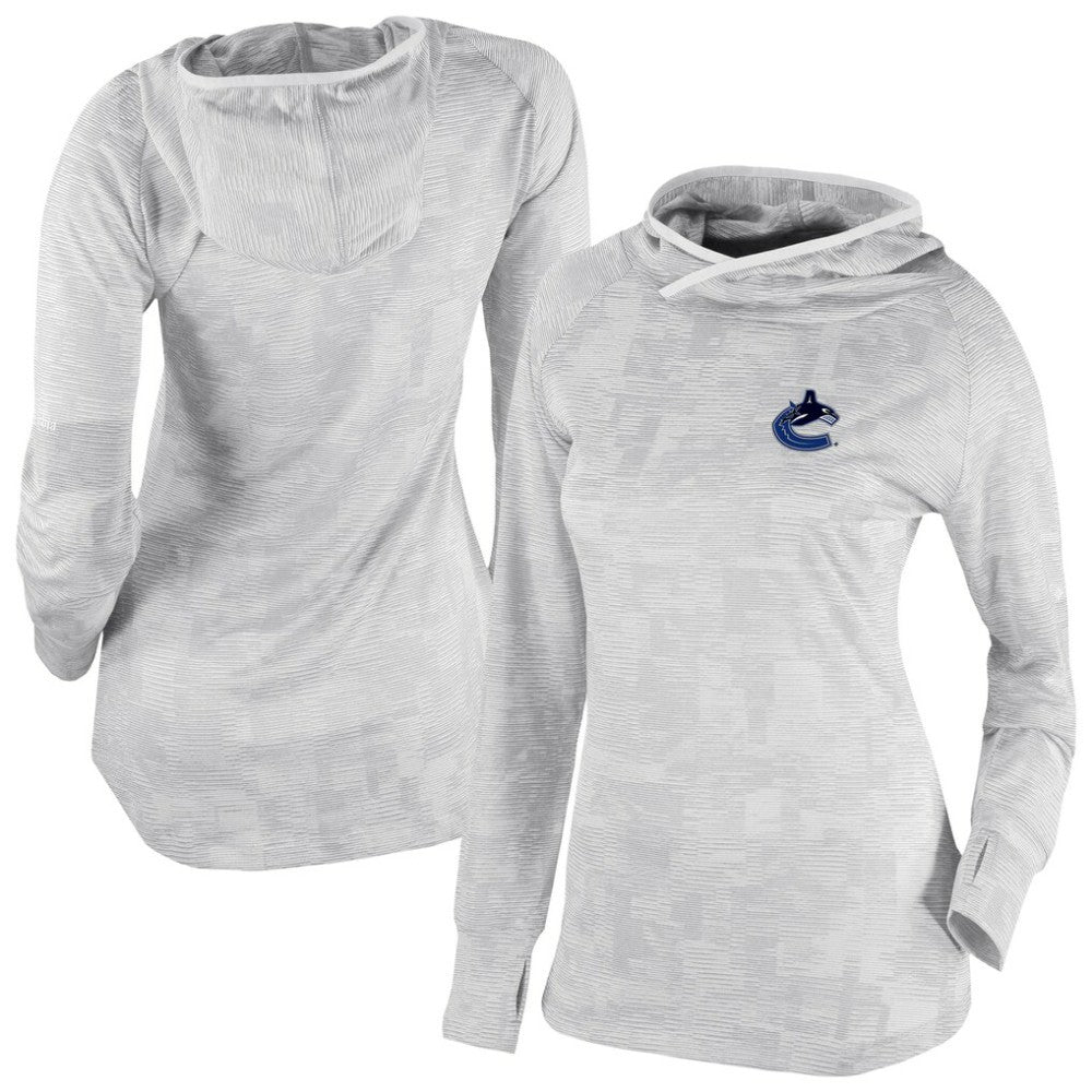 NHL Vancouver Canucks Columbia Women's Omni-Wick Sunday Ball Pullover Hoodie - White