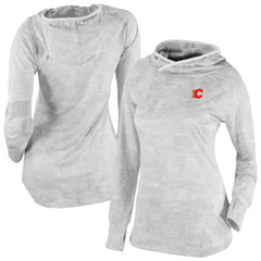 NHL Calgary Flames Columbia Women's Omni-Wick Sunday Ball Pullover Hoodie - White