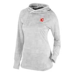 NHL Calgary Flames Columbia Women's Omni-Wick Sunday Ball Pullover Hoodie - White