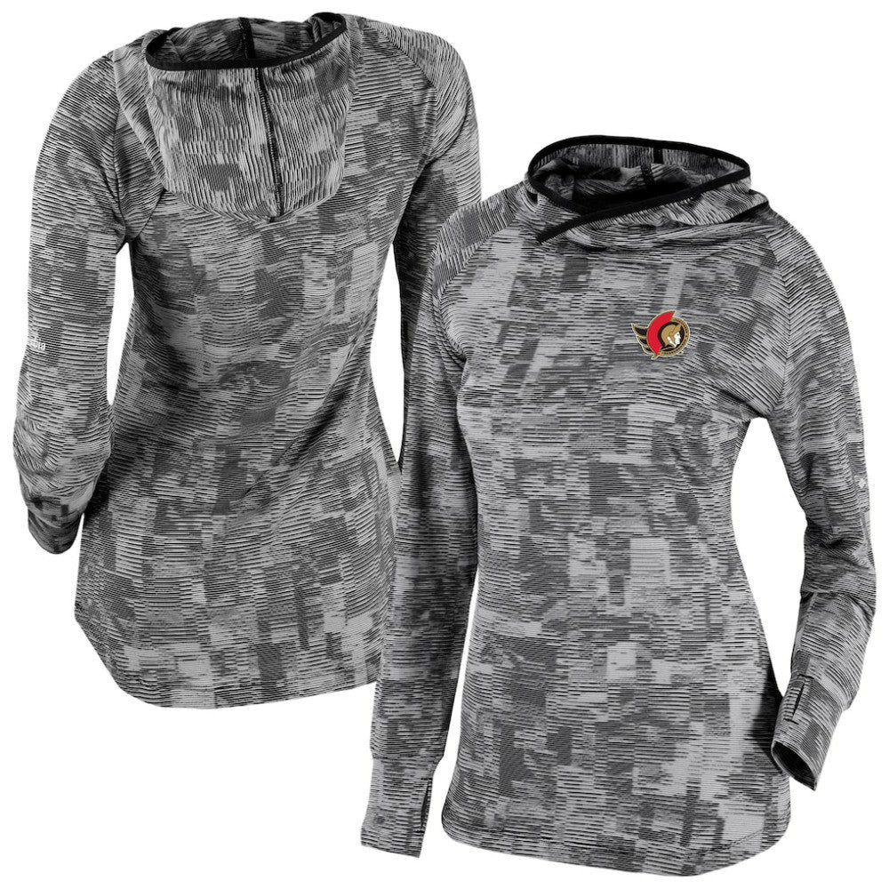 NHL Ottawa Senators Columbia Women's Omni-Wick Sunday Ball Pullover Hoodie - Black