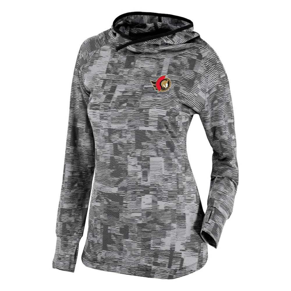 NHL Ottawa Senators Columbia Women's Omni-Wick Sunday Ball Pullover Hoodie - Black