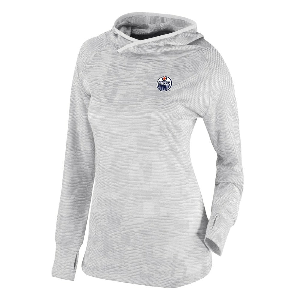 NHL Edmonton Oilers Columbia Women's Omni-Wick Sunday Ball Pullover Hoodie - White
