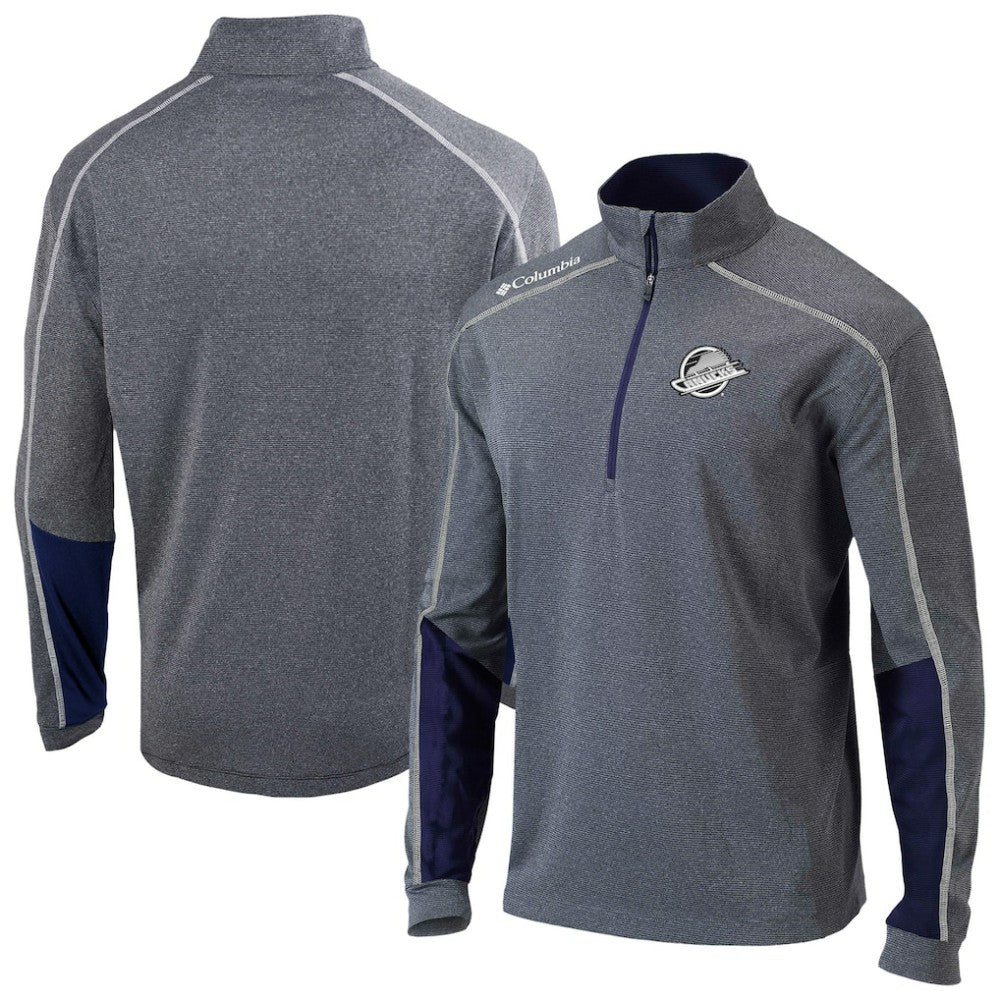 NHL Vancouver Canucks Columbia Omni-Wick Shotgun 2.0 Quarter-Zip Pullover Top - Navy
