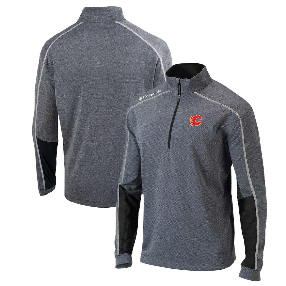 NHL Calgary Flames Columbia Omni-Wick Shotgun 2.0 Quarter-Zip Pullover Top - Black