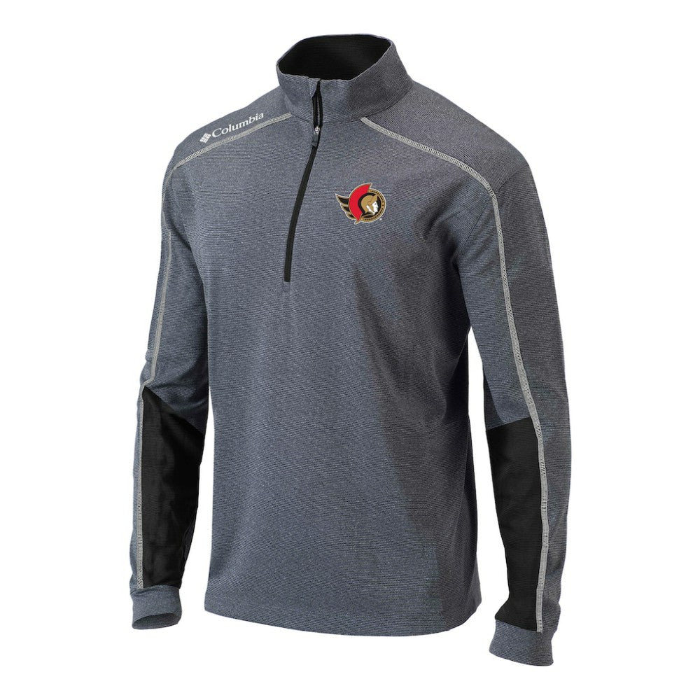 NHL Ottawa Senators Columbia Omni-Wick Shotgun 2.0 Quarter-Zip Pullover Top - Black