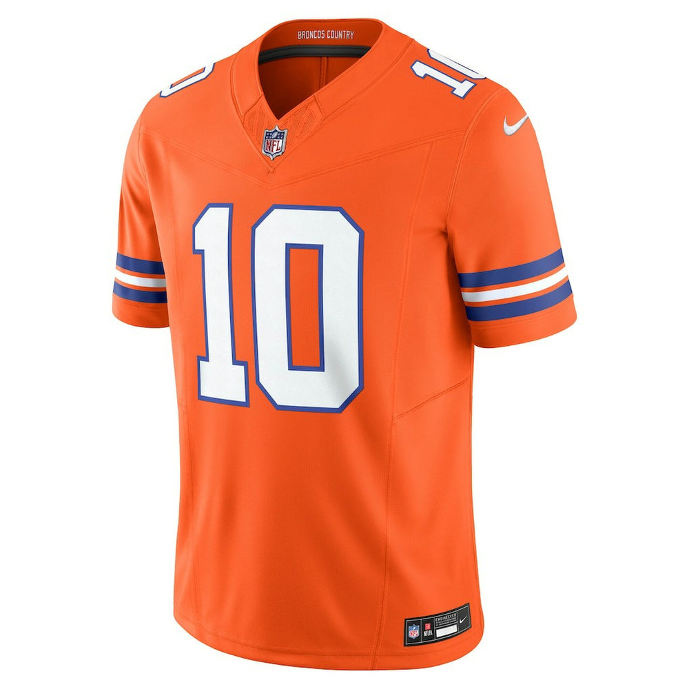 Bo Nix Denver Broncos Vapor F.U.S.E. Limited Jersey Orange