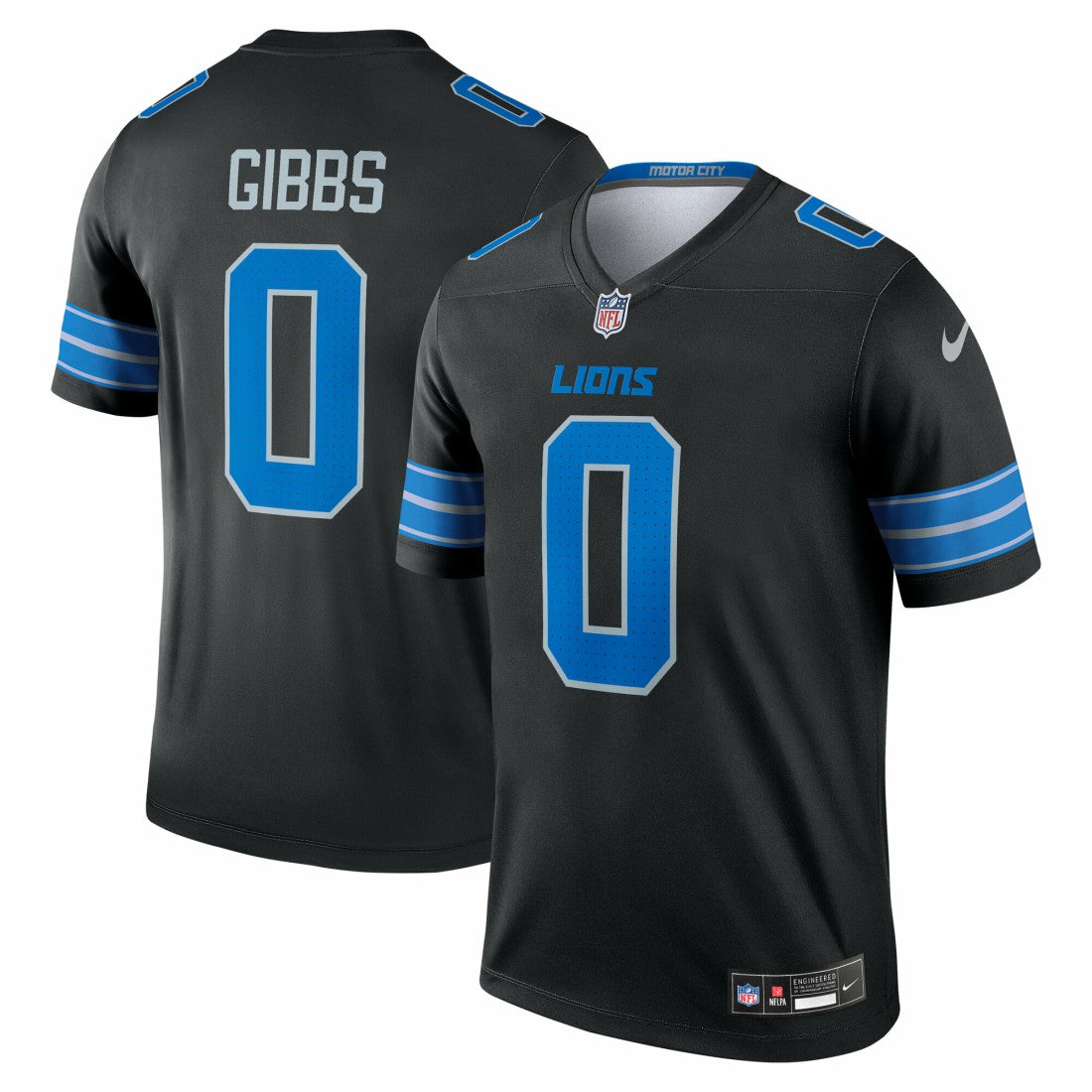 Jahmyr Gibbs Detroit Lions Legend Player Performance Top Black