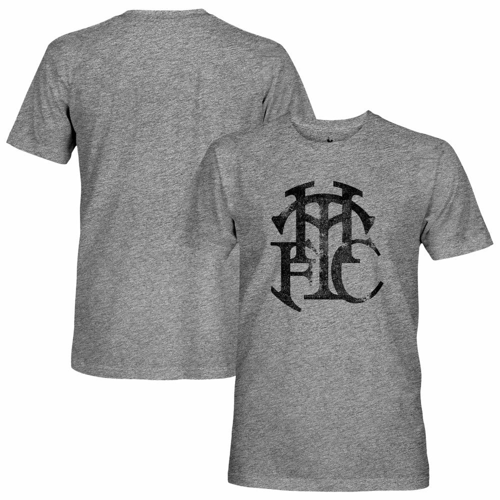 Tottenham Hotspur 1863FC Retro Word Vintage Tri-Blend T-Shirt Heather Gray