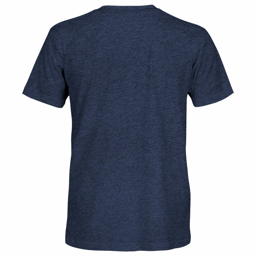 Tottenham Hotspur 1863FC Left Mono Badge Vintage Tri-Blend T-Shirt Navy