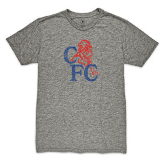 Chelsea 1863FC Retro '86 Badge Vintage Tri-Blend T-Shirt Heather Gray