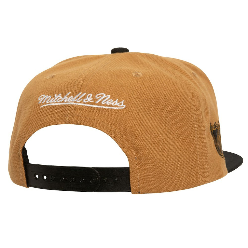 NHL Vegas Golden Knights Mitchell & Ness Soul Triple Up Snapback Hat - Gold