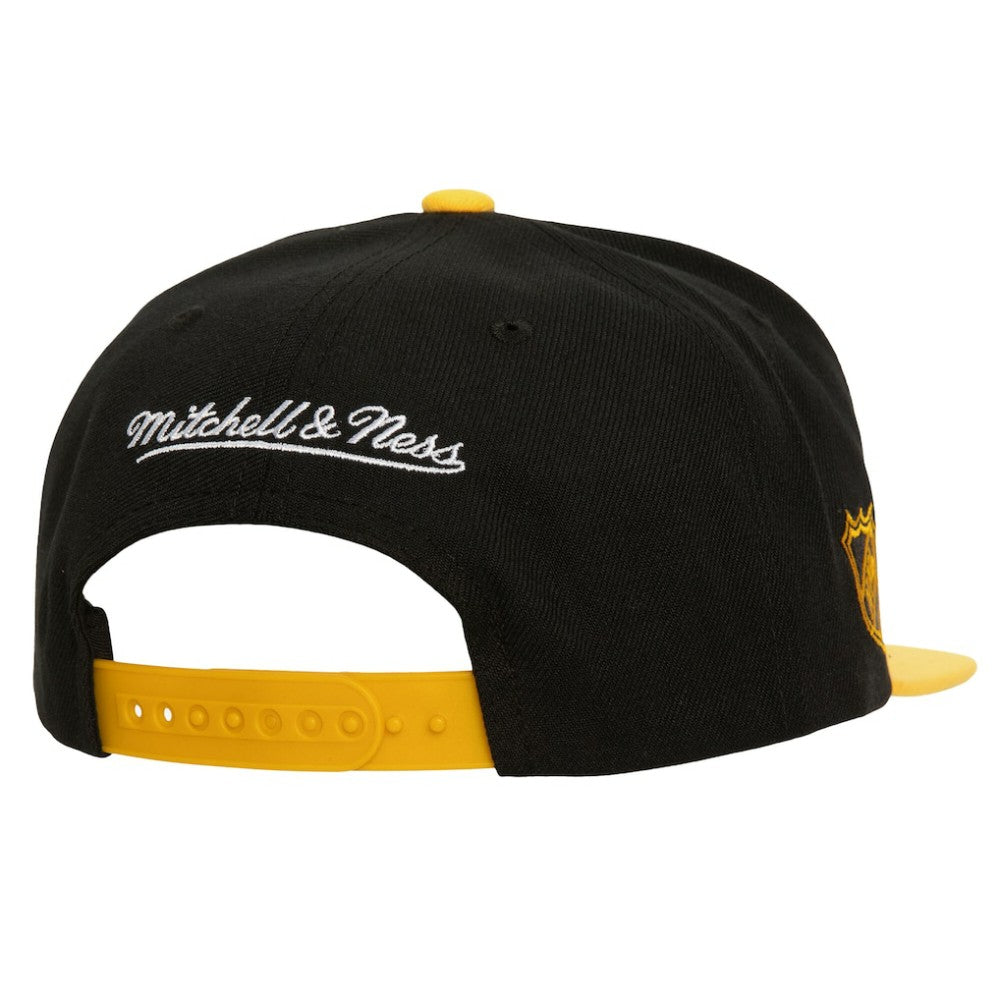 NHL Boston Bruins Mitchell & Ness Soul Triple Up Snapback Hat - Black