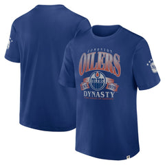 NHL Edmonton Oilers Fanatics Decades Collection Made To Last T-Shirt - Blue