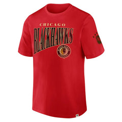 NHL Chicago Blackhawks Fanatics Decades Collection Made To Last T-Shirt - Red