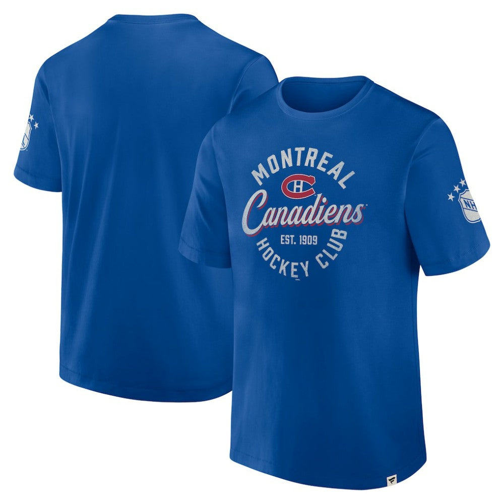 NHL Montreal Canadiens Fanatics Decades Collection Made To Last T-Shirt - Royal