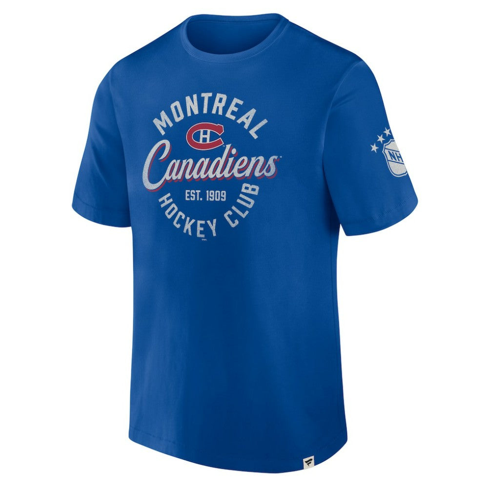 NHL Montreal Canadiens Fanatics Decades Collection Made To Last T-Shirt - Royal