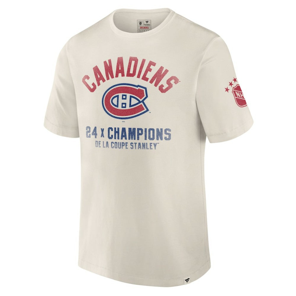 NHL Montreal Canadiens Fanatics Decades Collection Timeless T-Shirt - White