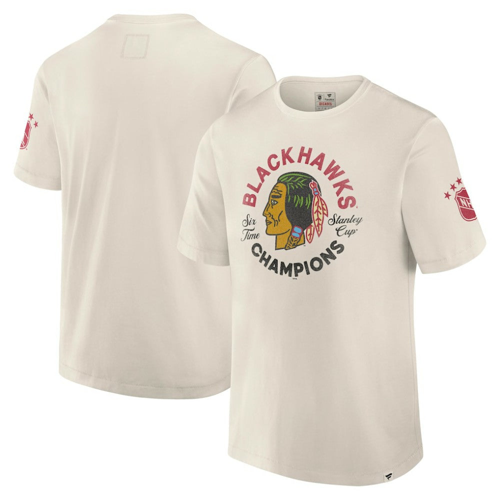 NHL Chicago Blackhawks Fanatics Decades Collection Timeless T-Shirt - White