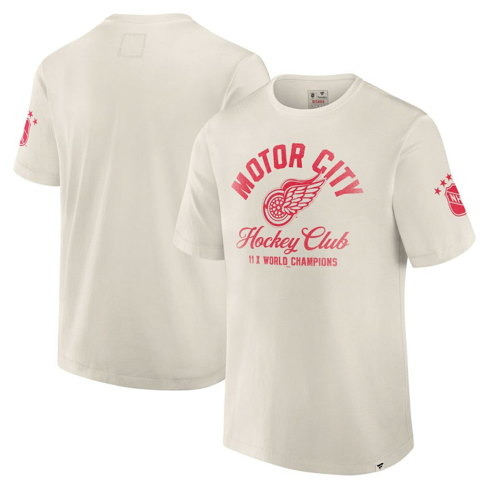 NHL Detroit Red Wings Fanatics Decades Collection Timeless T-Shirt - White