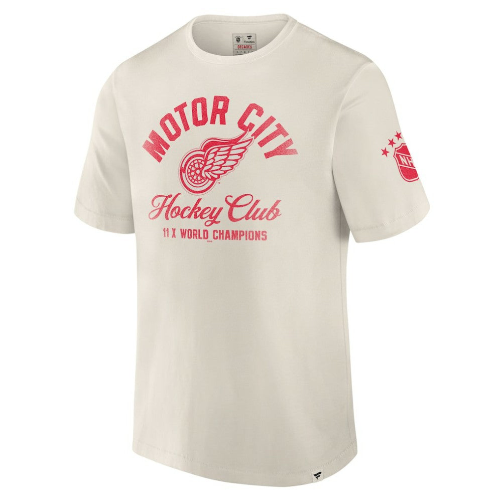 NHL Detroit Red Wings Fanatics Decades Collection Timeless T-Shirt - White