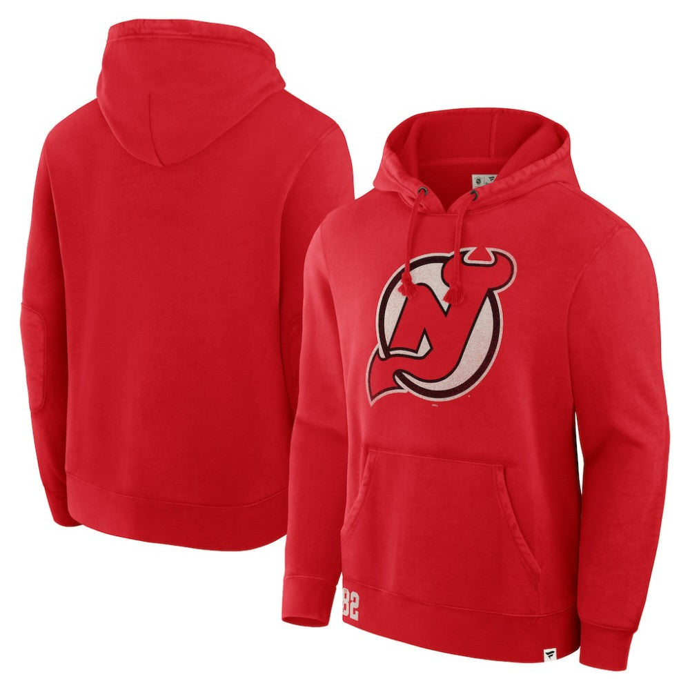 NHL New Jersey Devils Fanatics Decades Collection Tradition Hoodie - Red