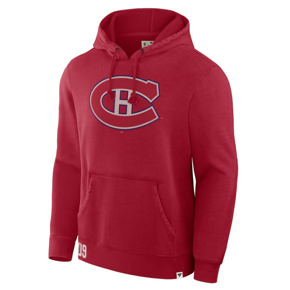 NHL Montreal Canadiens Fanatics Decades Collection Tradition Hoodie - Red