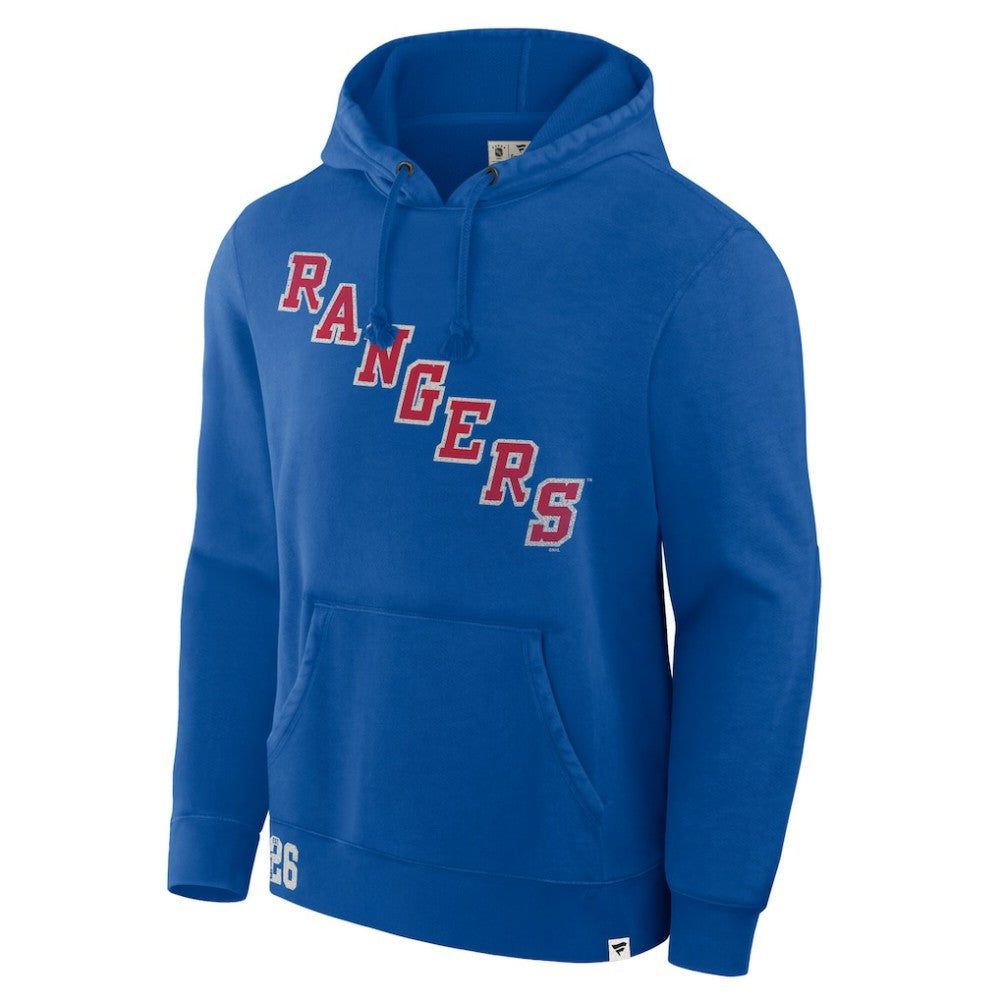 NHL New York Rangers Fanatics Decades Collection Tradition Hoodie - Blue