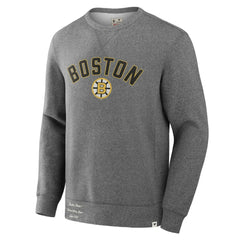 NHL Boston Bruins Fanatics Decades Collection Legendary Fleece Pullover Sweatshirt - Heather Gray