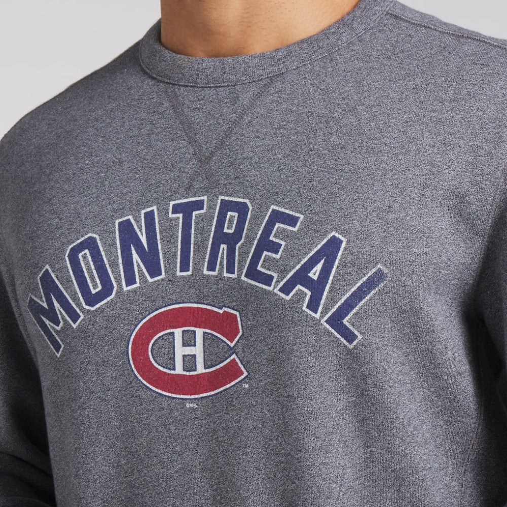 NHL Montreal Canadiens Fanatics Decades Collection Legendary Fleece Pullover Sweatshirt - Heather Gray