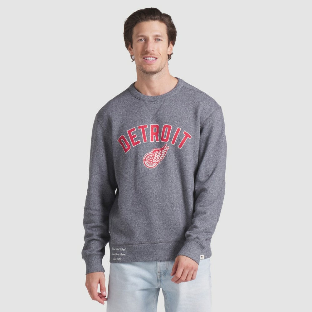 NHL Detroit Red Wings Fanatics Decades Collection Legendary Fleece Pullover Sweatshirt - Heather Gray
