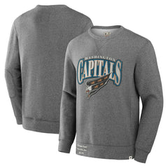 NHL Washington Capitals Fanatics Decades Collection Legendary Fleece Pullover Sweatshirt - Heather Gray