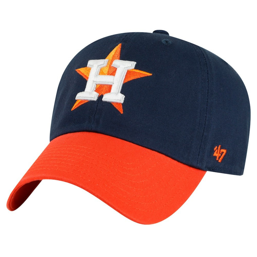 Houston Astros '47 Clean Up Adjustable Hat - Navy/Orange Hats