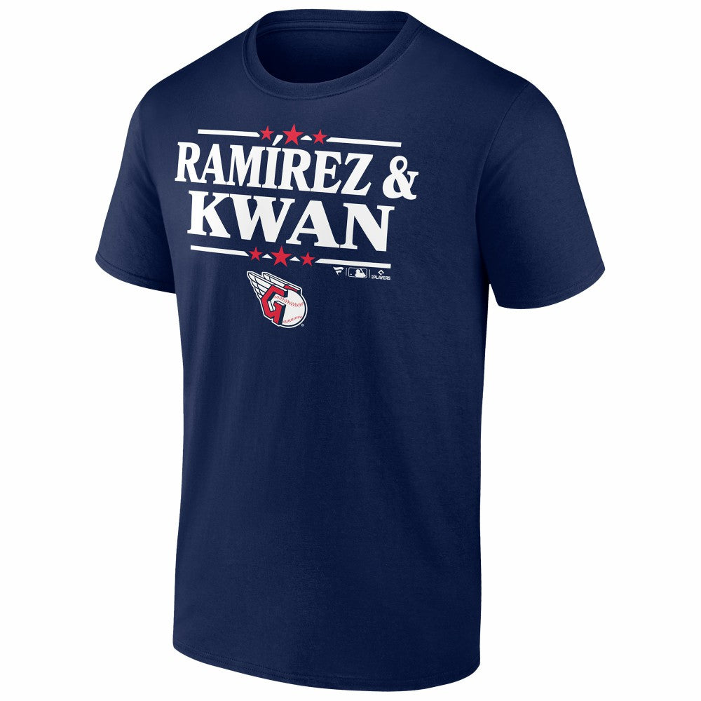 Jose Ramirez & Steven Kwan Cleveland Guardians Election Player T-Shirt - Navy T-shirts