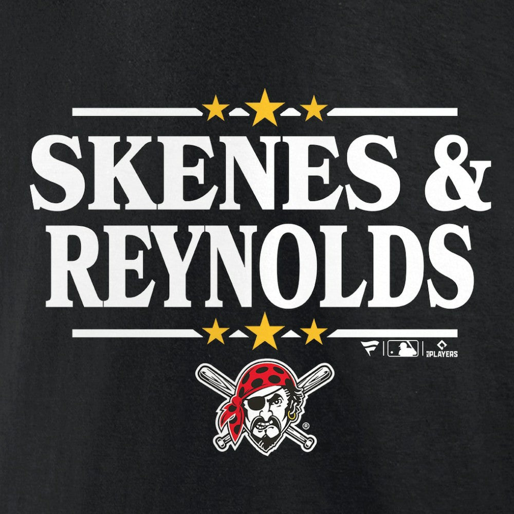 Paul Skenes & Bryan Reynolds Pittsburgh Pirates Election Player T-Shirt - Black T-shirts
