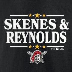 Paul Skenes & Bryan Reynolds Pittsburgh Pirates Election Player T-Shirt - Black T-shirts