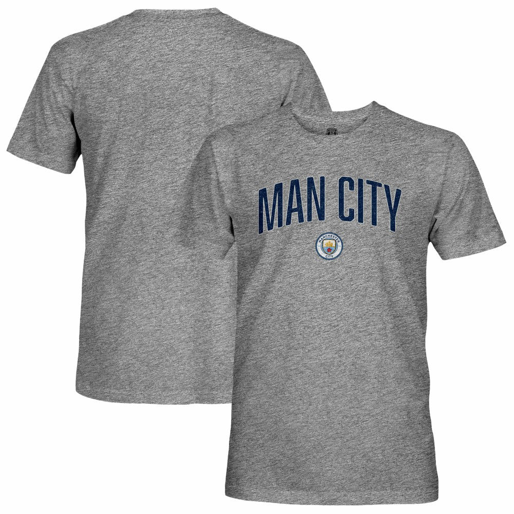 Manchester City 1863FC Wordmark Retro Tri-Blend T-Shirt Heather Gray shop