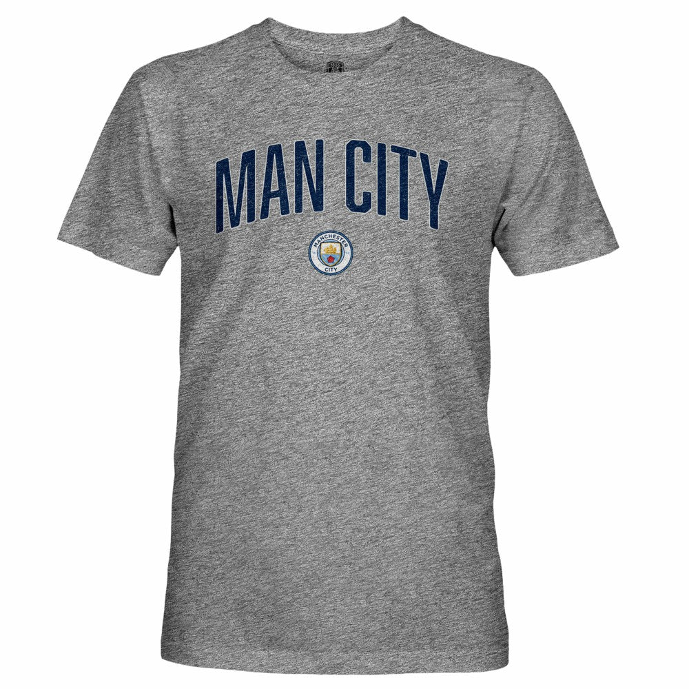 Manchester City 1863FC Wordmark Retro Tri-Blend T-Shirt Heather Gray shop
